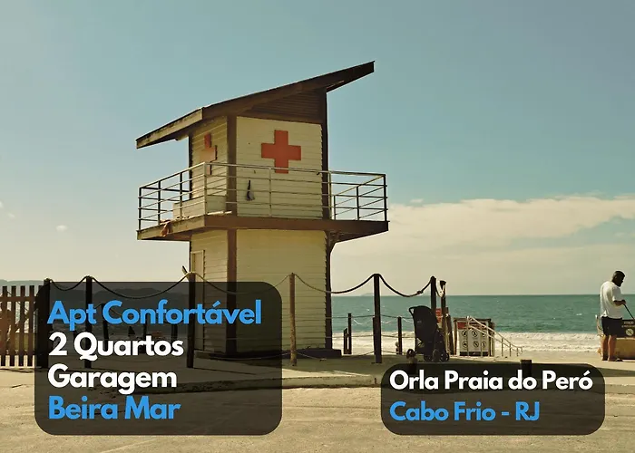 Incrível 2 quartos com VAGA Orla praia do Peró Cabo Frio